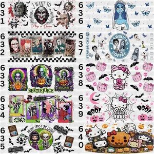 Halloween UV DTF 16 oz Cup Wrap